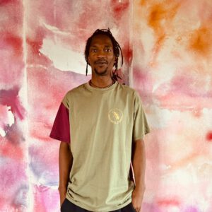 T-Shirt "Chic Rebel" grau-weinrot